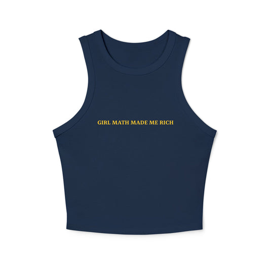 Girl Math Made Me Rich Racer Tank Top - ninanush