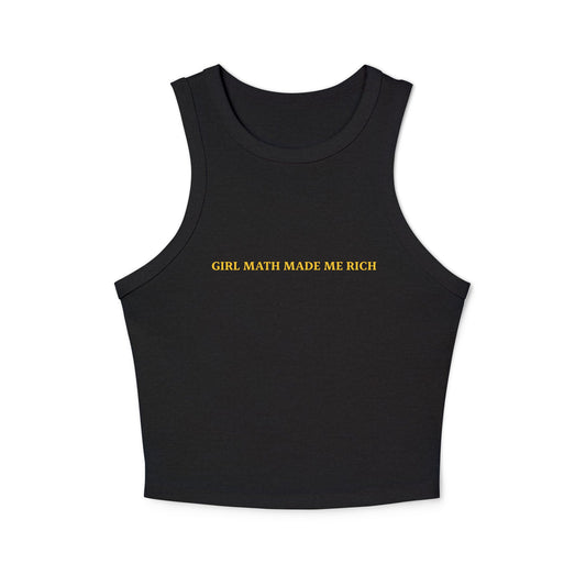 Girl Math Made Me Rich Racer Tank Top - ninanush