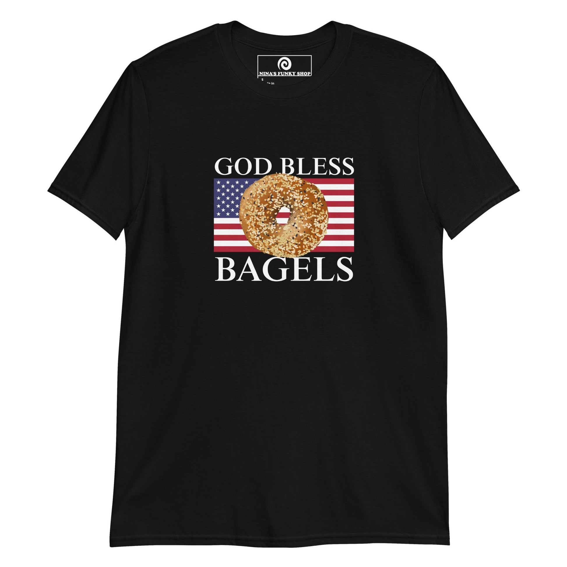 God Bless Bagels T-Shirt - ninanush