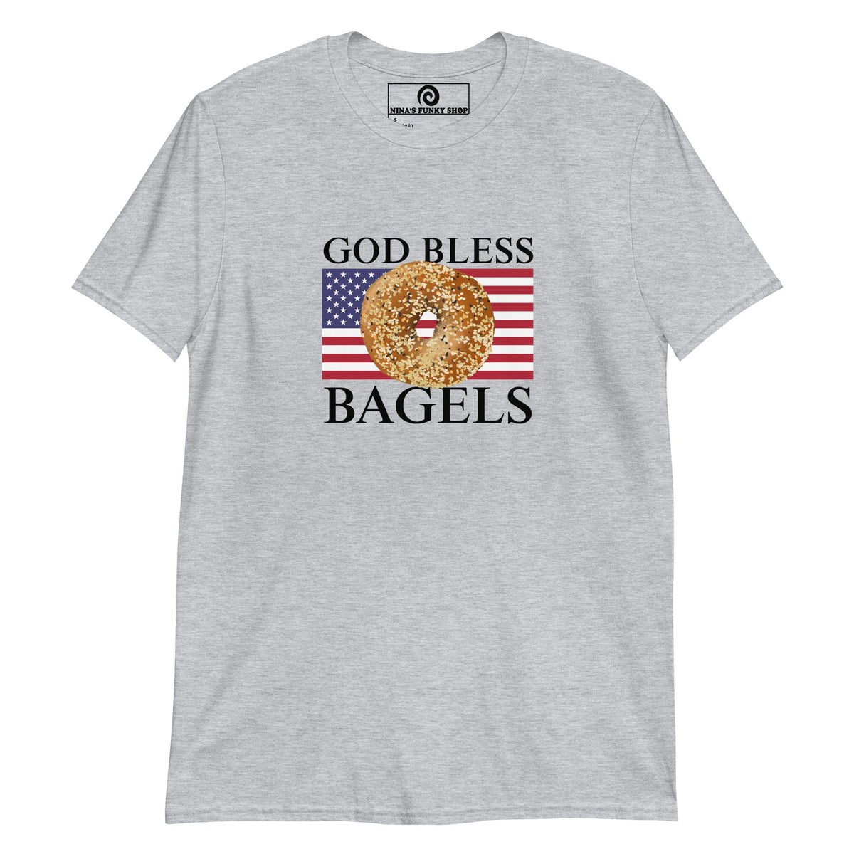 God Bless Bagels T-Shirt - ninanush