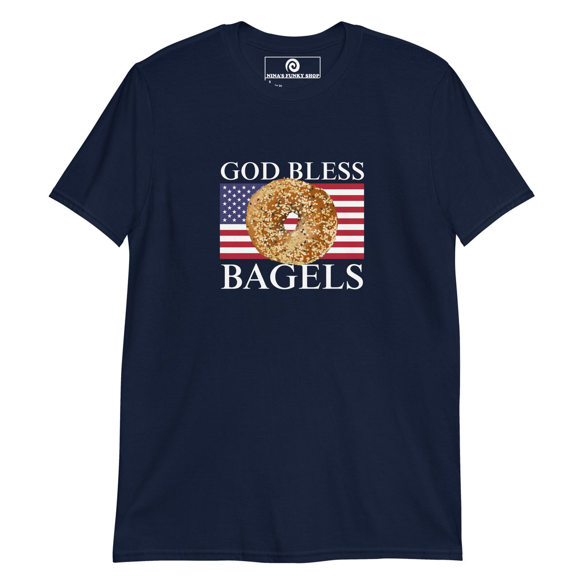 God Bless Bagels T-Shirt - ninanush