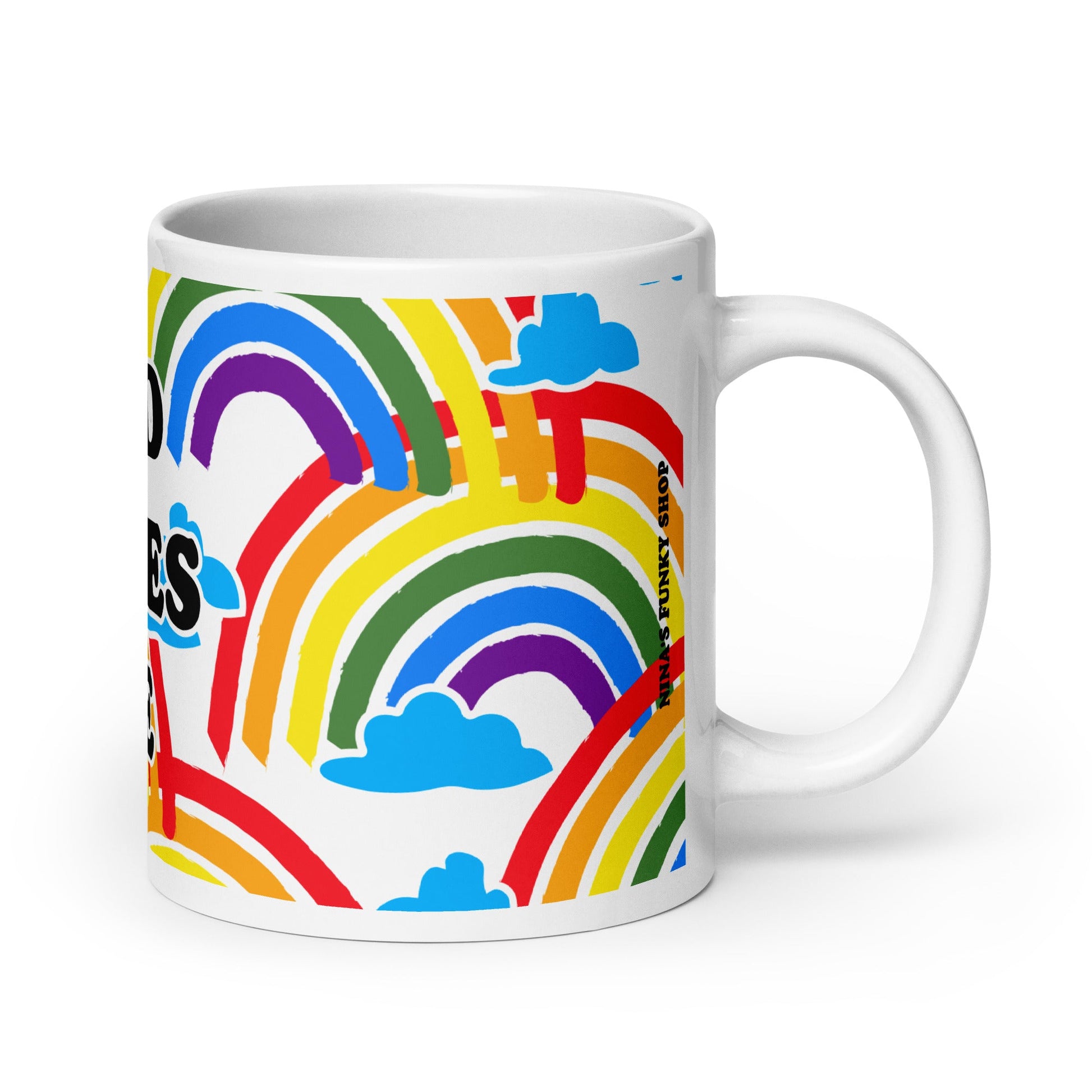 God Loves Me Rainbow Mug - ninanush