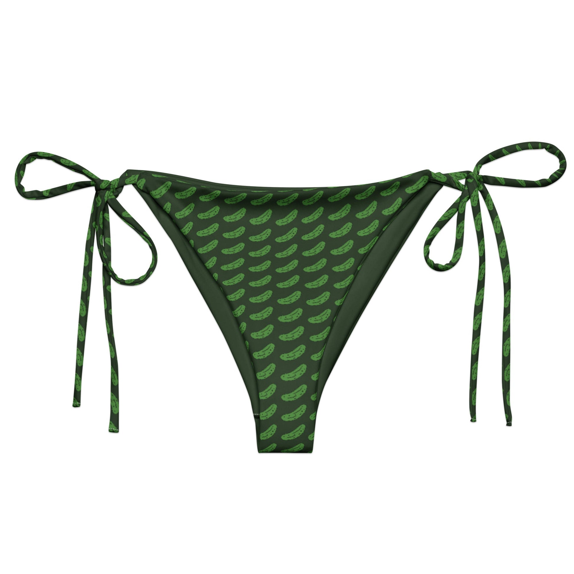 Green Pickles Recycled String Bikini Bottom - ninanush