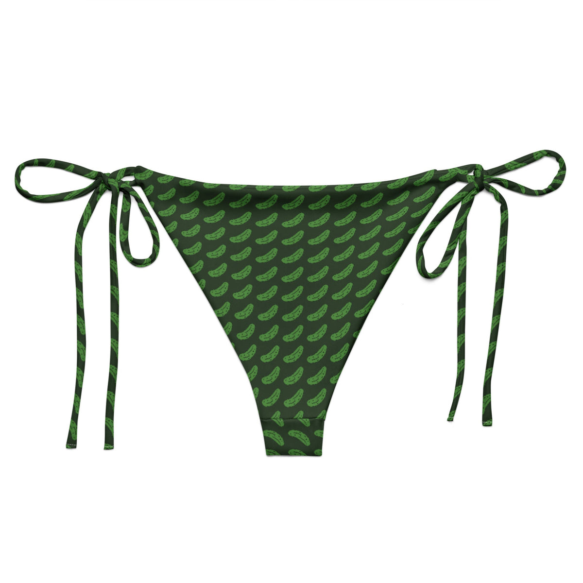 Green Pickles Recycled String Bikini Bottom - ninanush