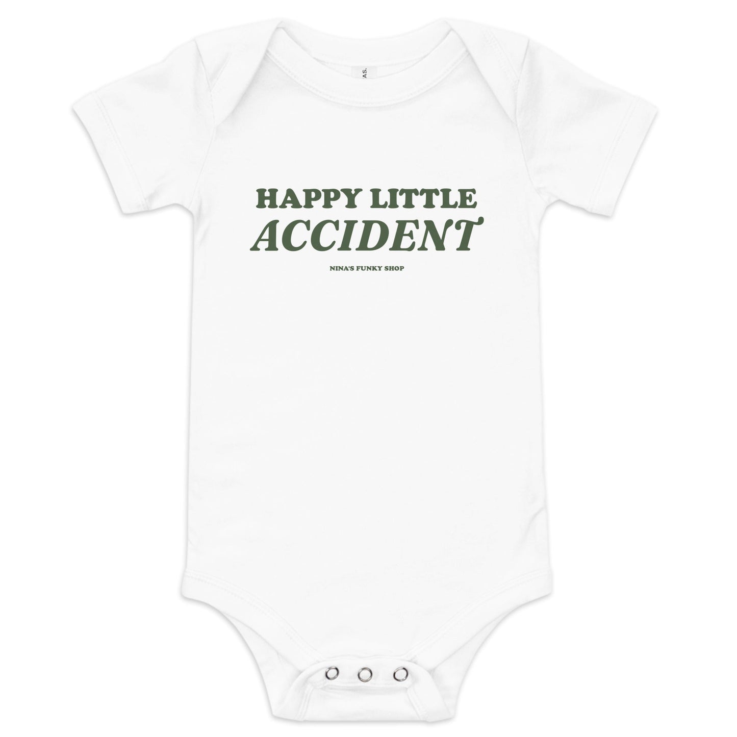 Happy Little Accident Baby Short Sleeve Onesie - ninanush