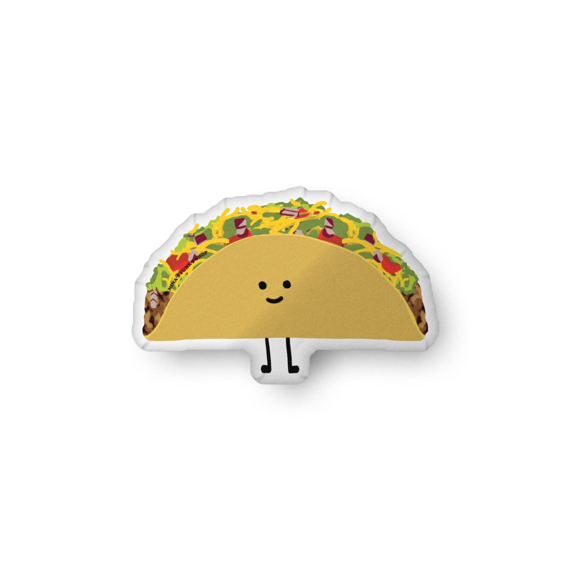 Happy Taco Shaped Pillow - ninanush