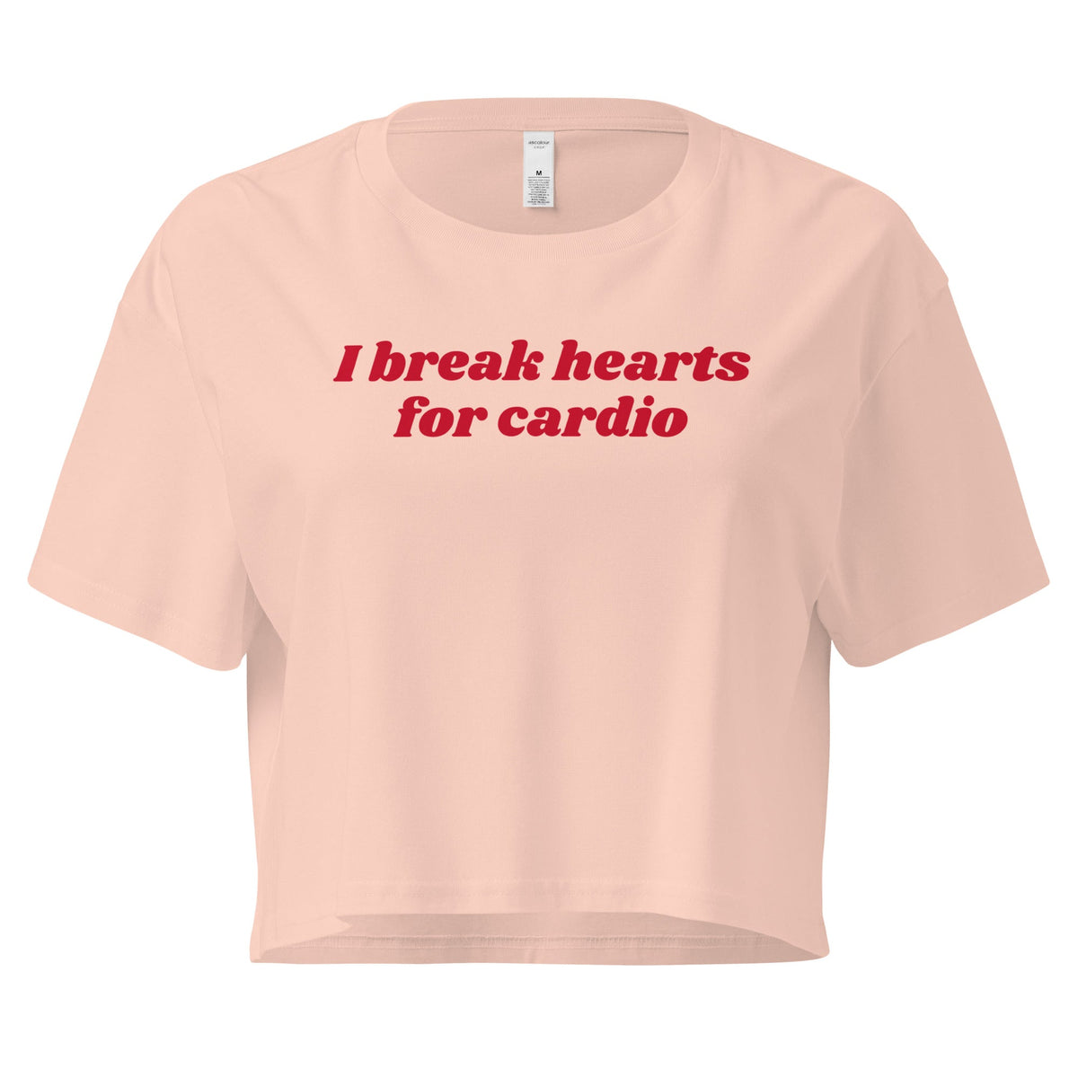 I Break Hearts For Cardio Crop Tee - ninanush