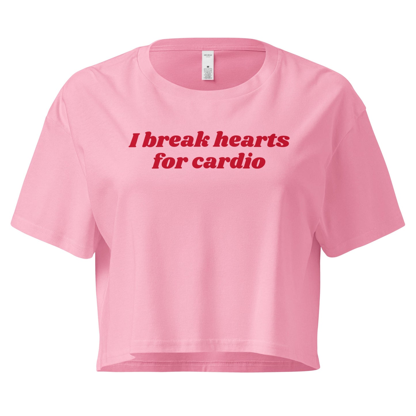 I Break Hearts For Cardio Crop Tee - ninanush