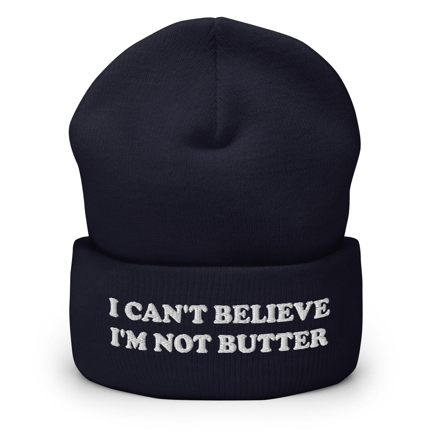 I Can't Believe I'm Not Butter Cuffed Beanie - ninanush