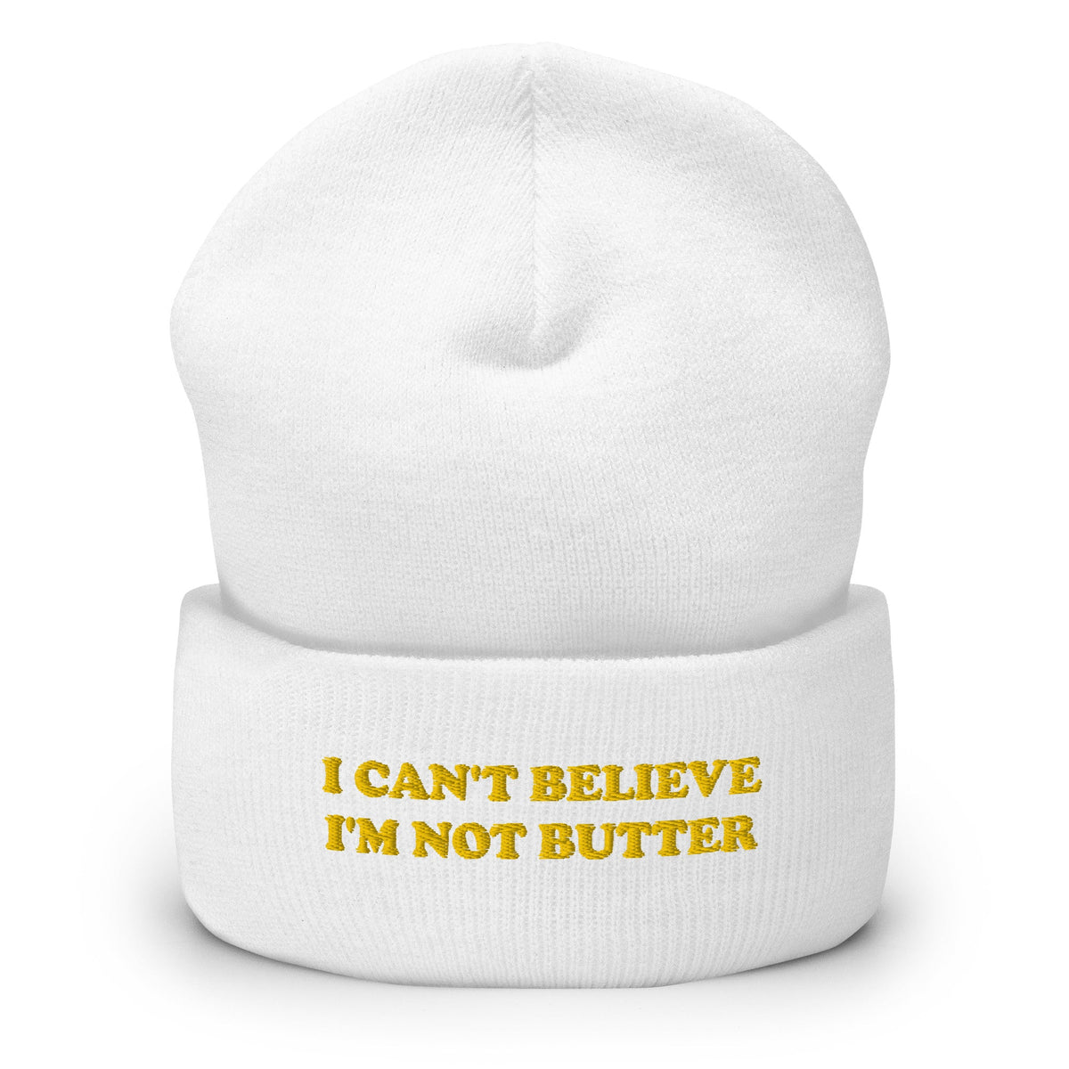 I Can't Believe I'm Not Butter Cuffed Beanie - ninanush