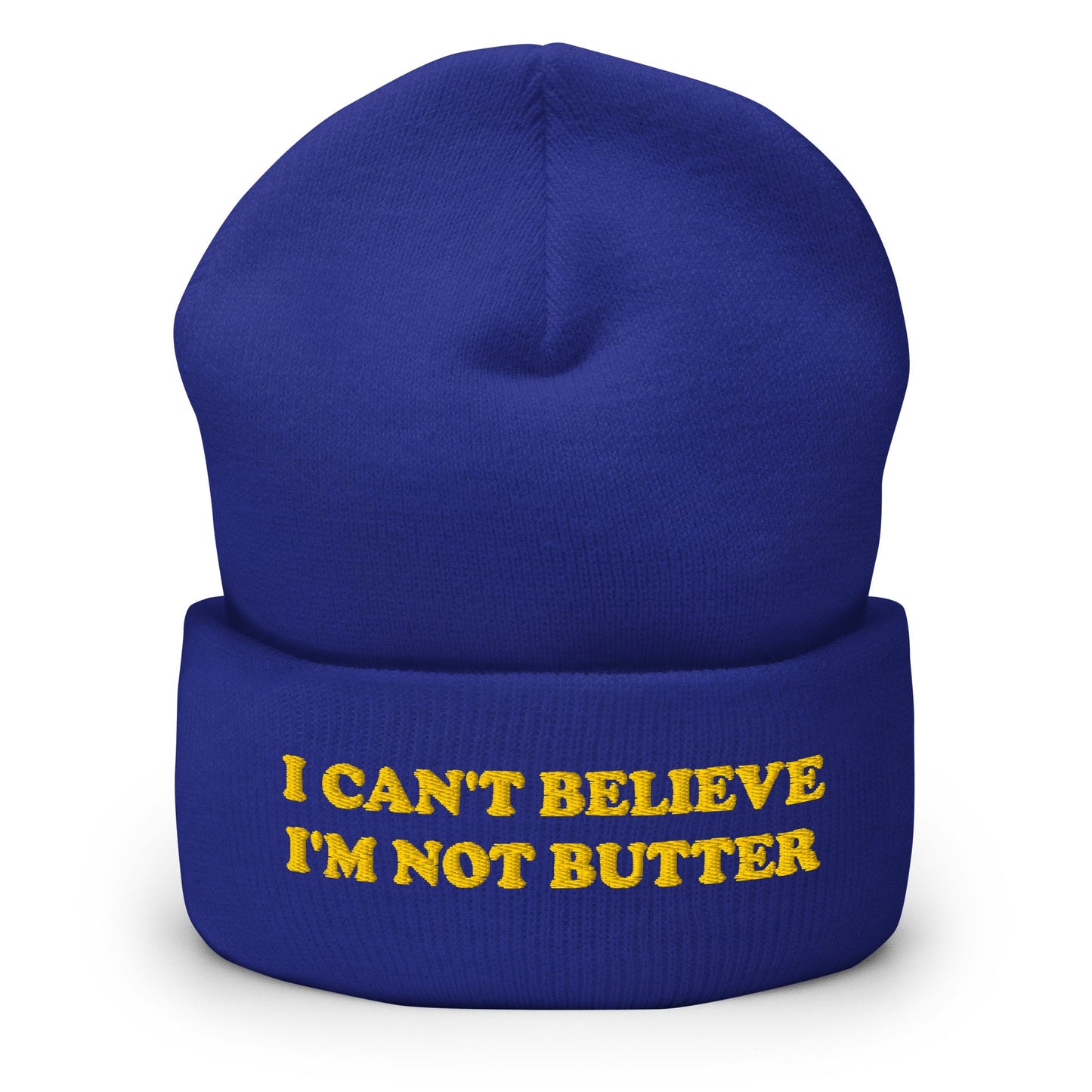 I Can't Believe I'm Not Butter Cuffed Beanie - ninanush