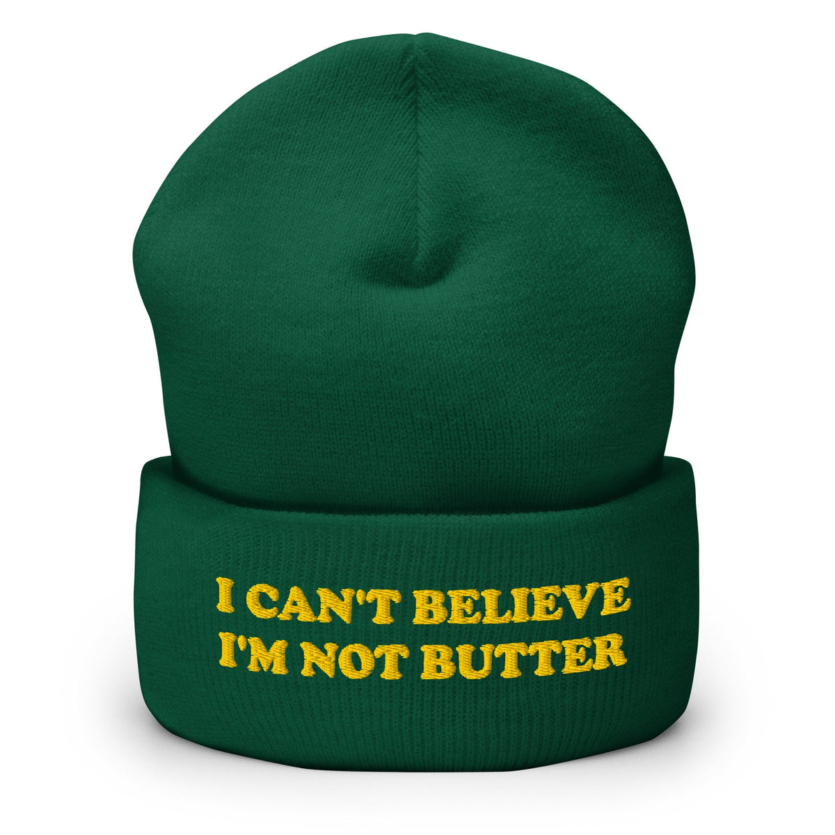I Can't Believe I'm Not Butter Cuffed Beanie - ninanush