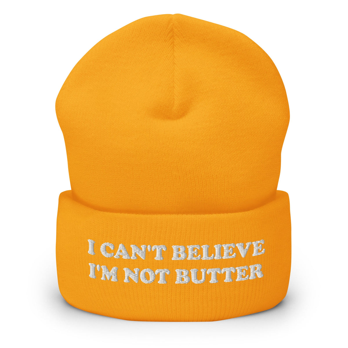 I Can't Believe I'm Not Butter Cuffed Beanie - ninanush