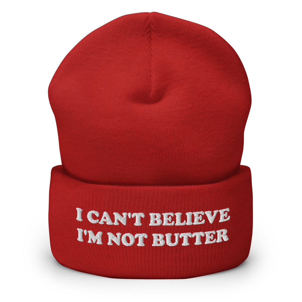 I Can't Believe I'm Not Butter Cuffed Beanie - ninanush