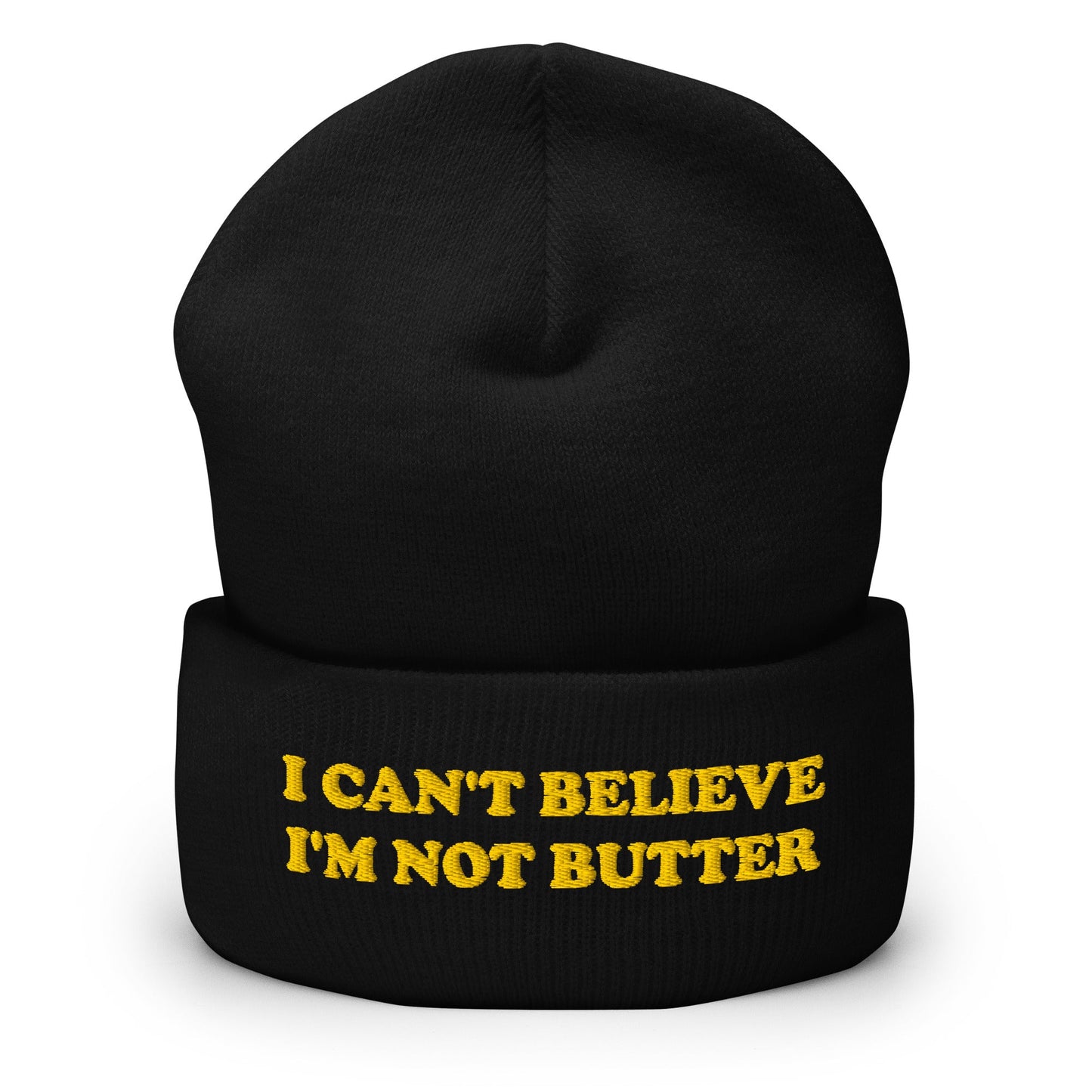 I Can't Believe I'm Not Butter Cuffed Beanie - ninanush