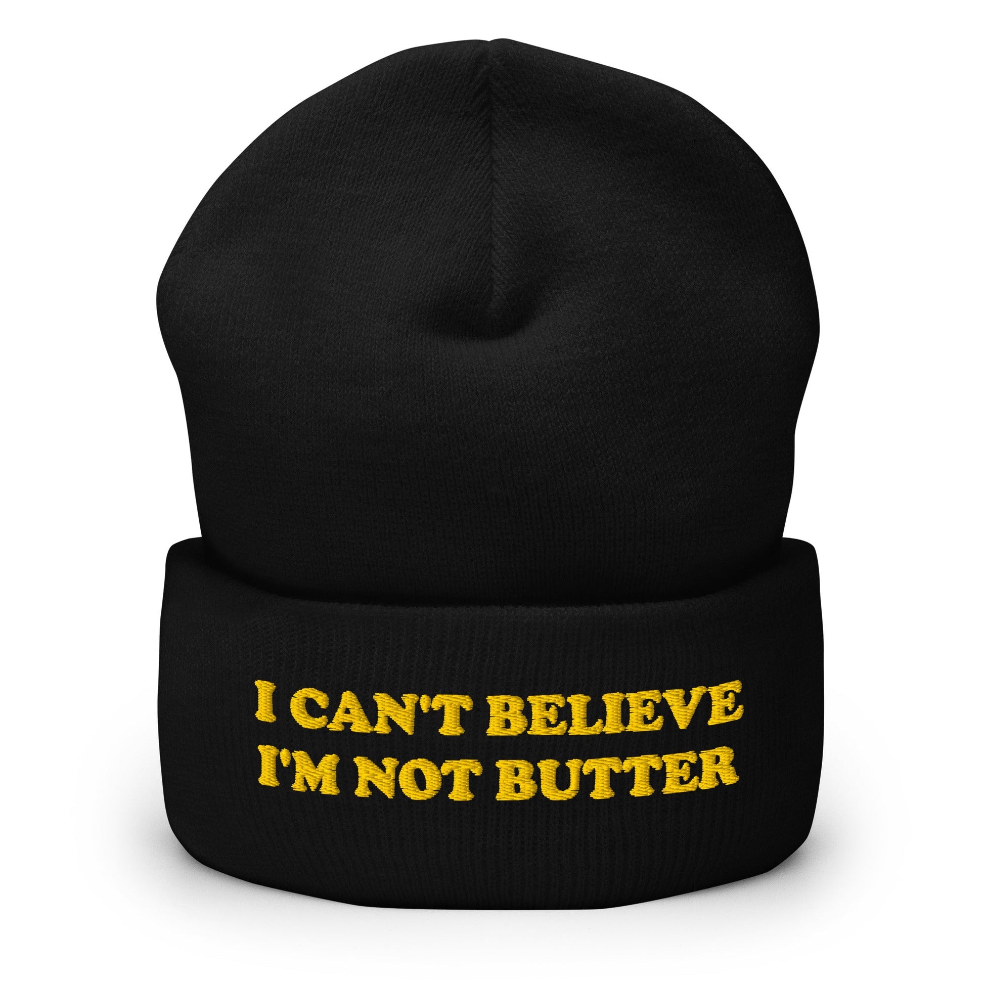 I Can't Believe I'm Not Butter Cuffed Beanie - ninanush