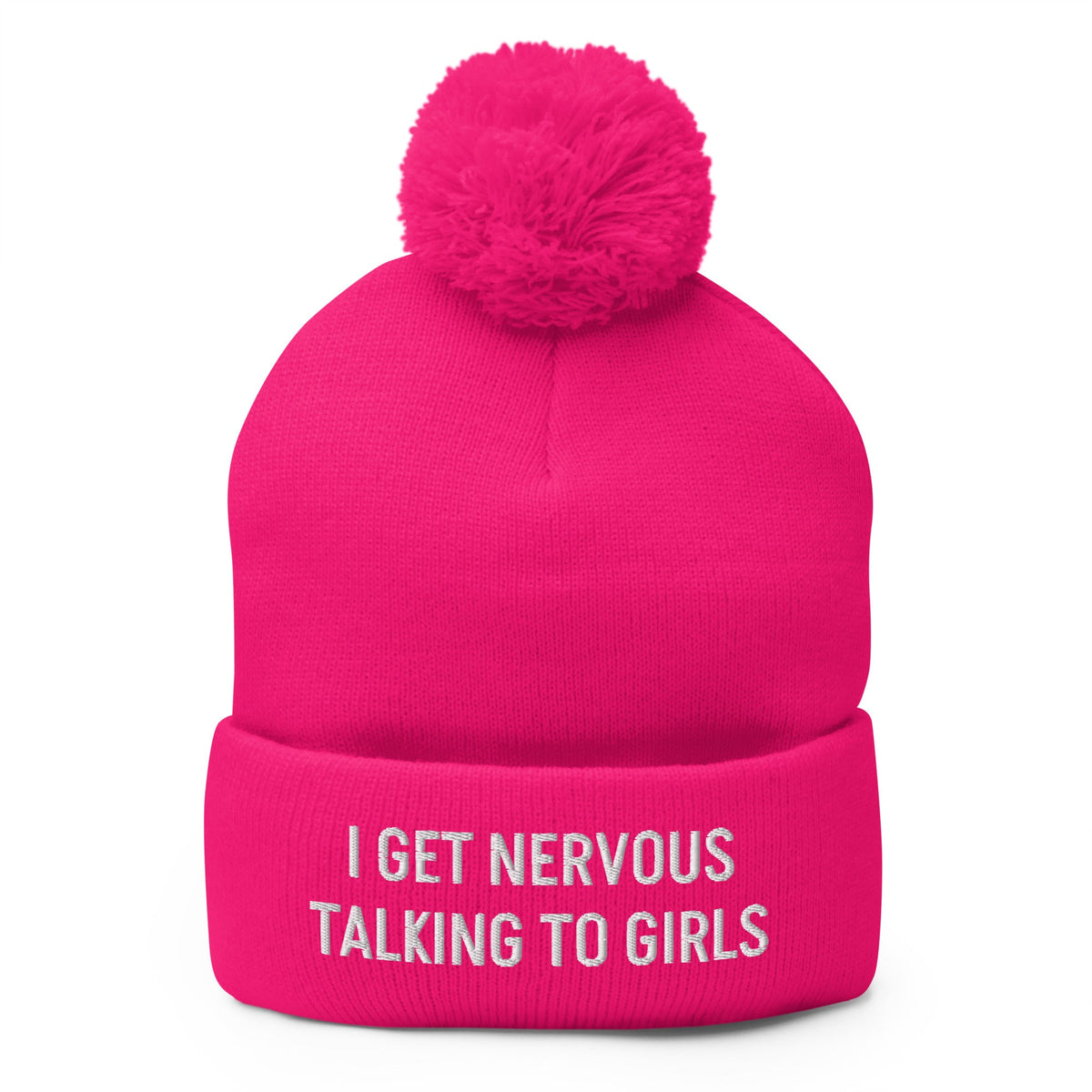 I Get Nervous Talking To Girls Beanie - ninanush