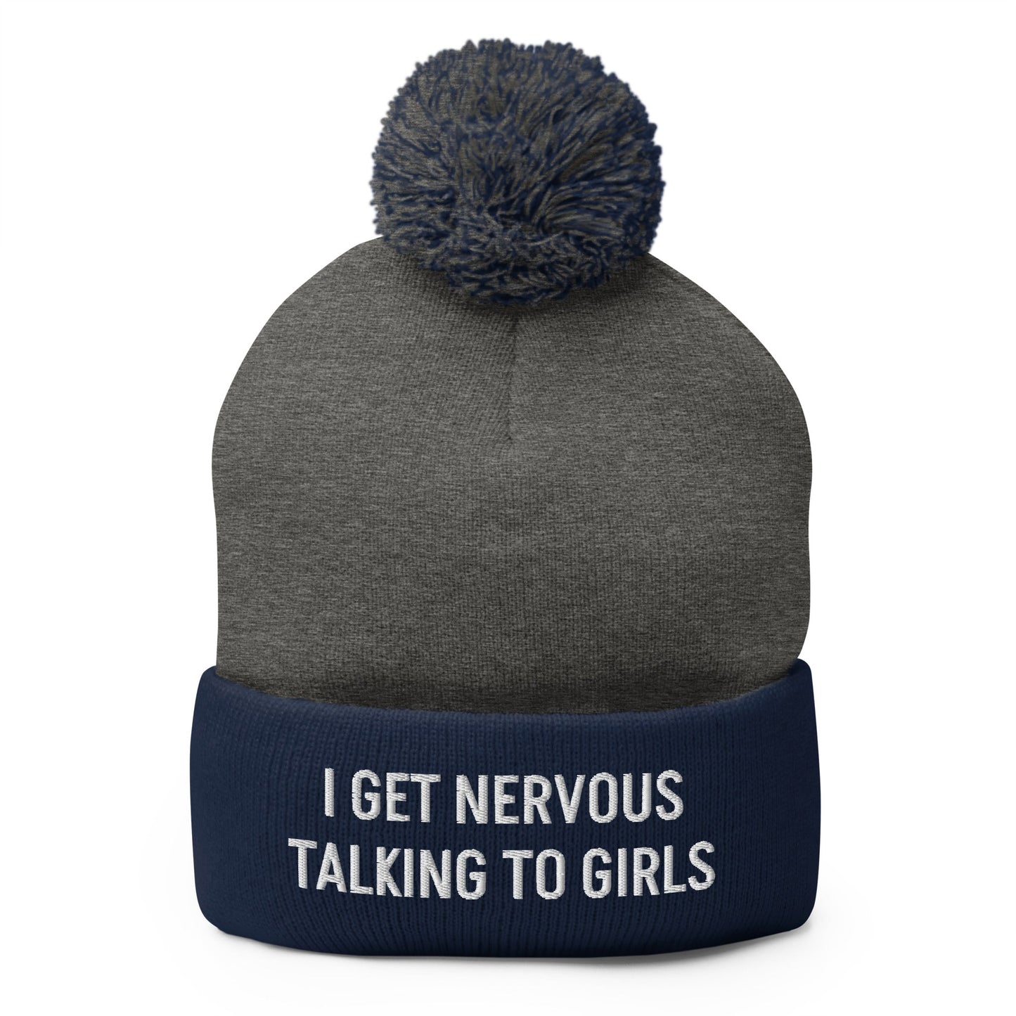 I Get Nervous Talking To Girls Beanie - ninanush