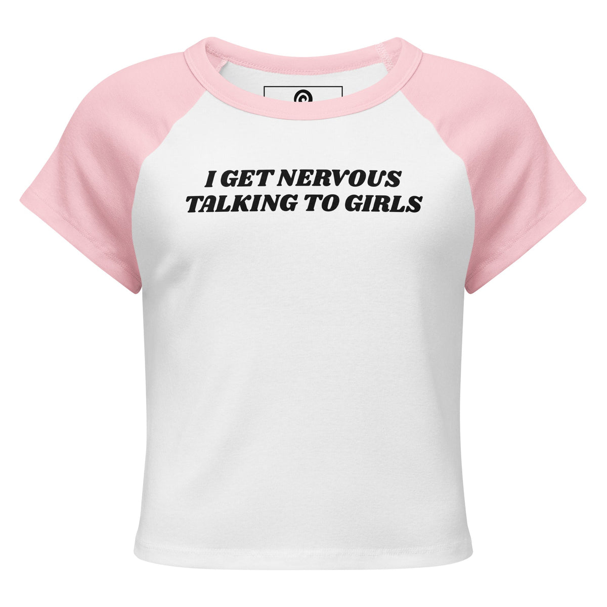 I Get Nervous Talking To Girls Raglan Tee - ninanush
