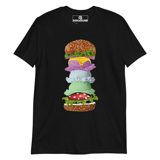 Ice Cream Mushroom Burger T-Shirt - ninanush