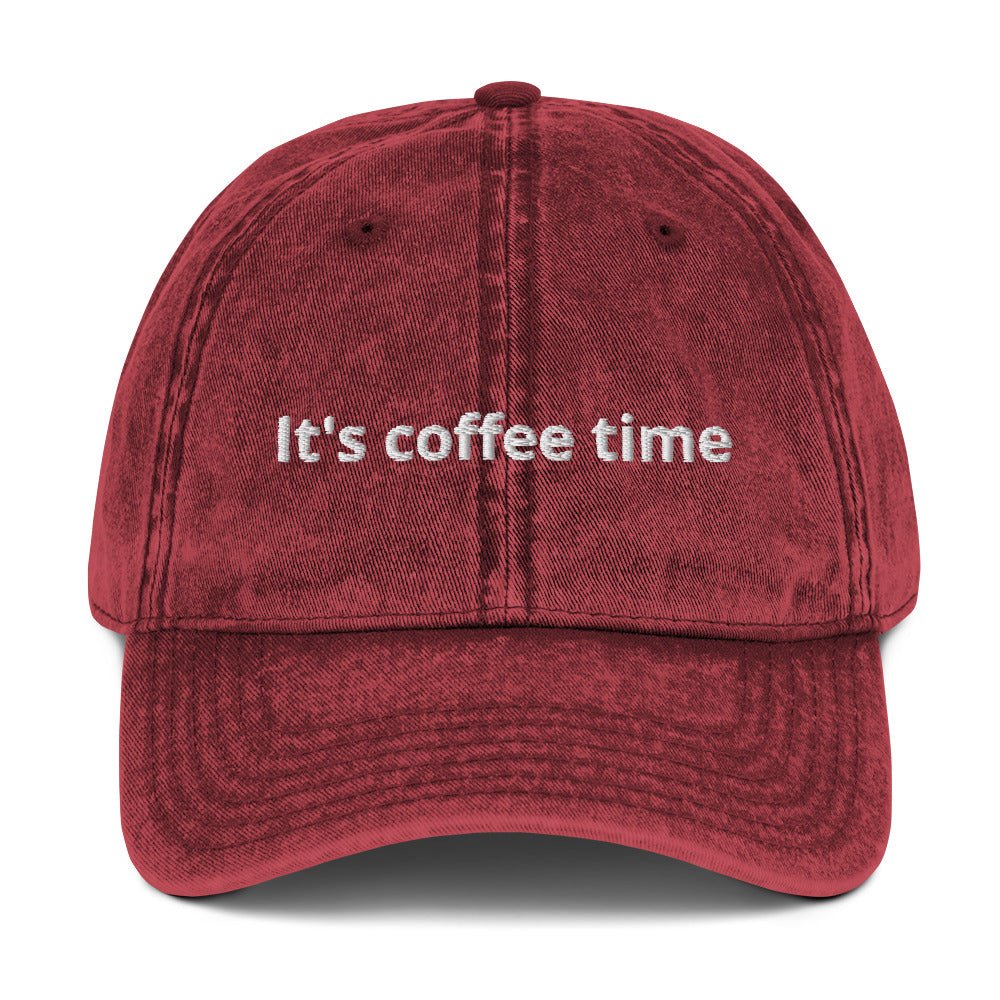 It's Coffee Time Vintage Dad Hat - ninanush