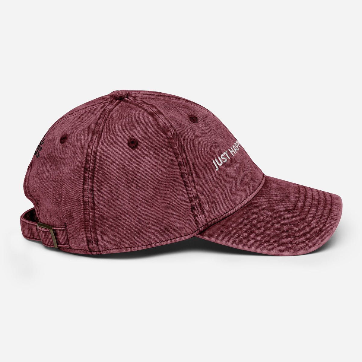 Just Happy To Be Here Vintage Style Dad Hat - ninanush
