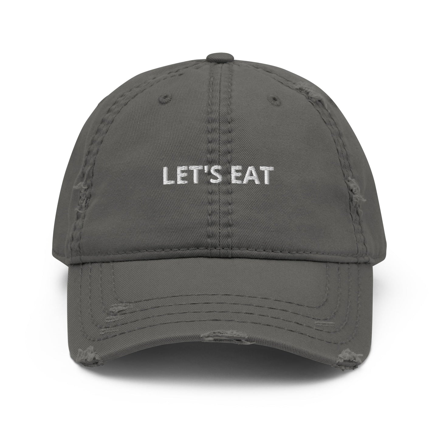 Let's Eat Distressed Dad Hat - ninanush