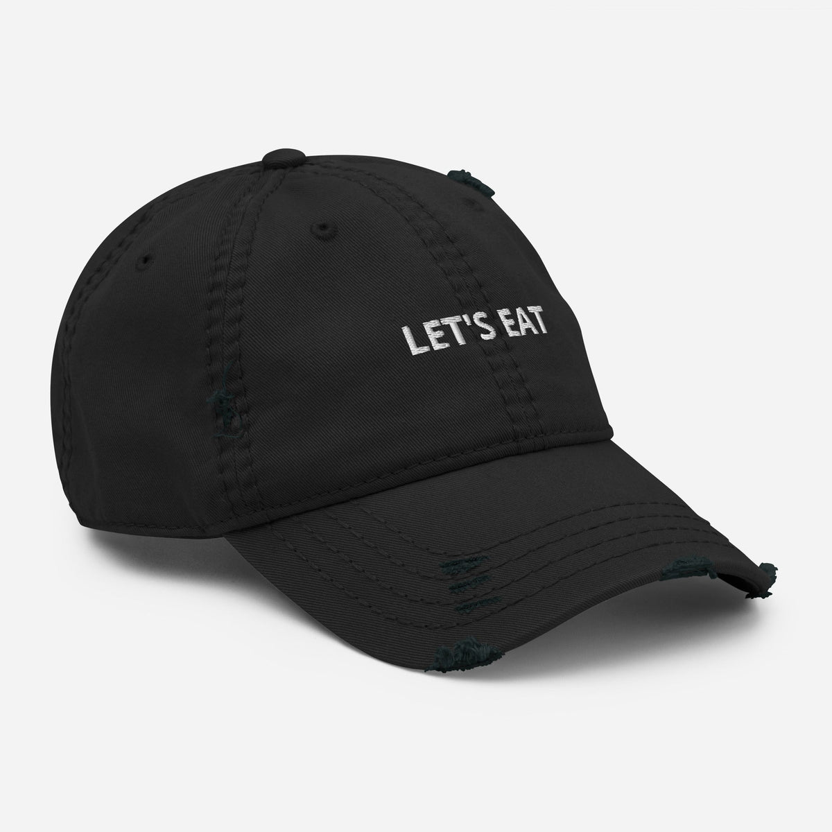 Let's Eat Distressed Dad Hat - ninanush