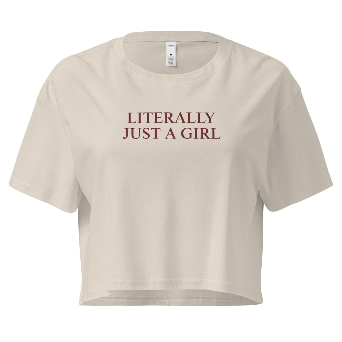 Literally Just A Girl Crop Tee - ninanush