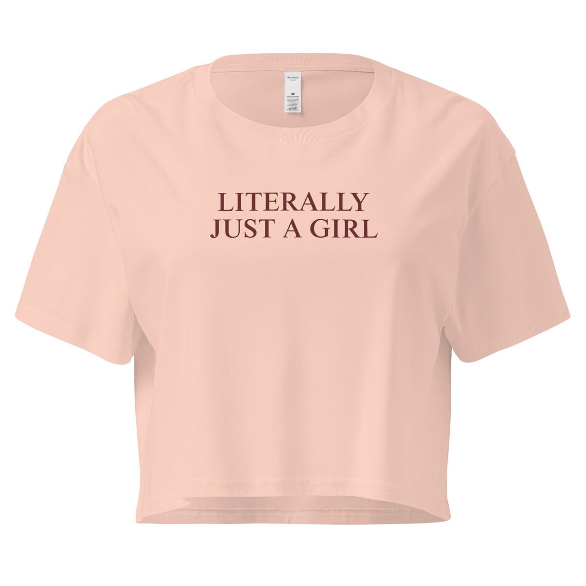Literally Just A Girl Crop Tee - ninanush