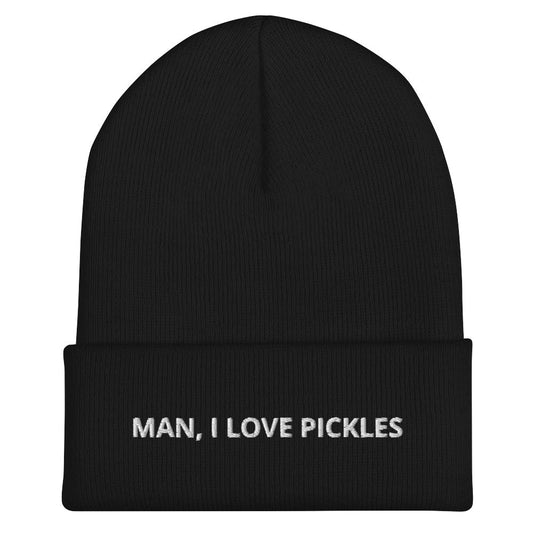 Man, I Love Pickles Cuffed Beanie - ninanush