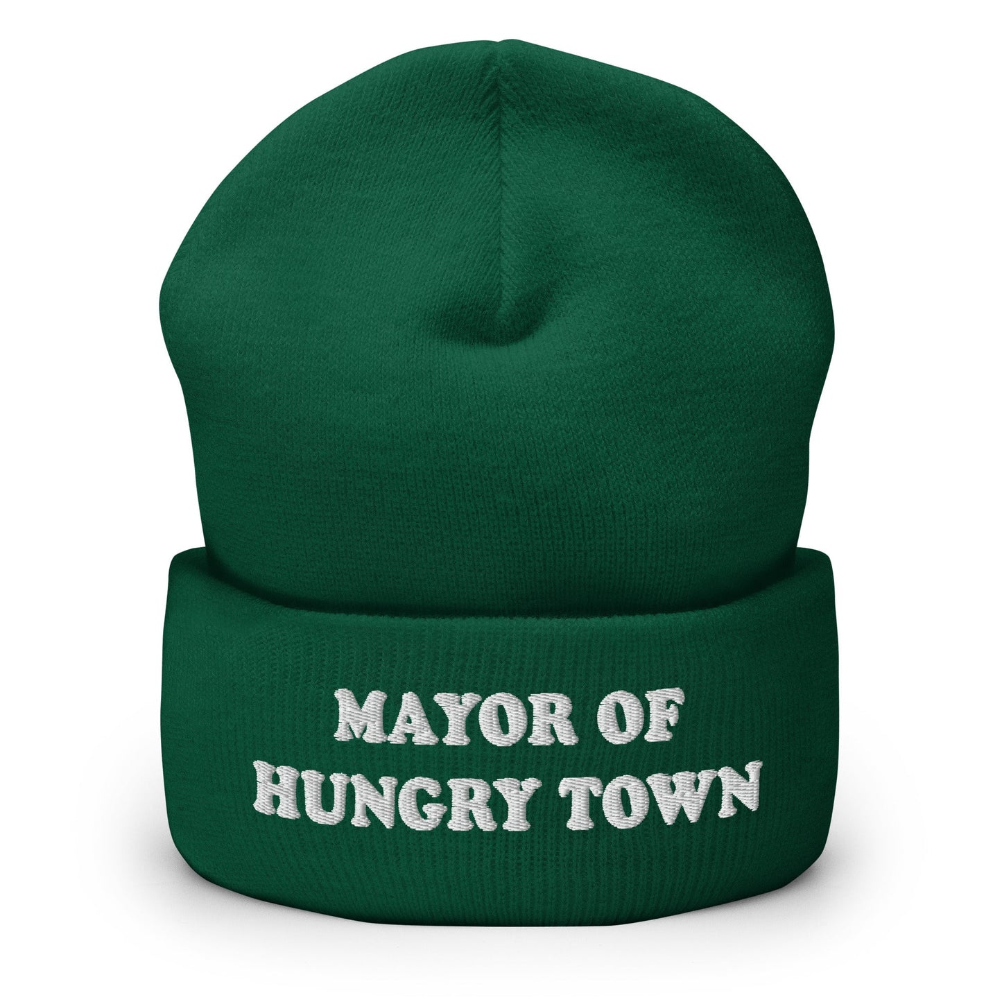 Mayor Of Hungry Town Cuffed Beanie - ninanush