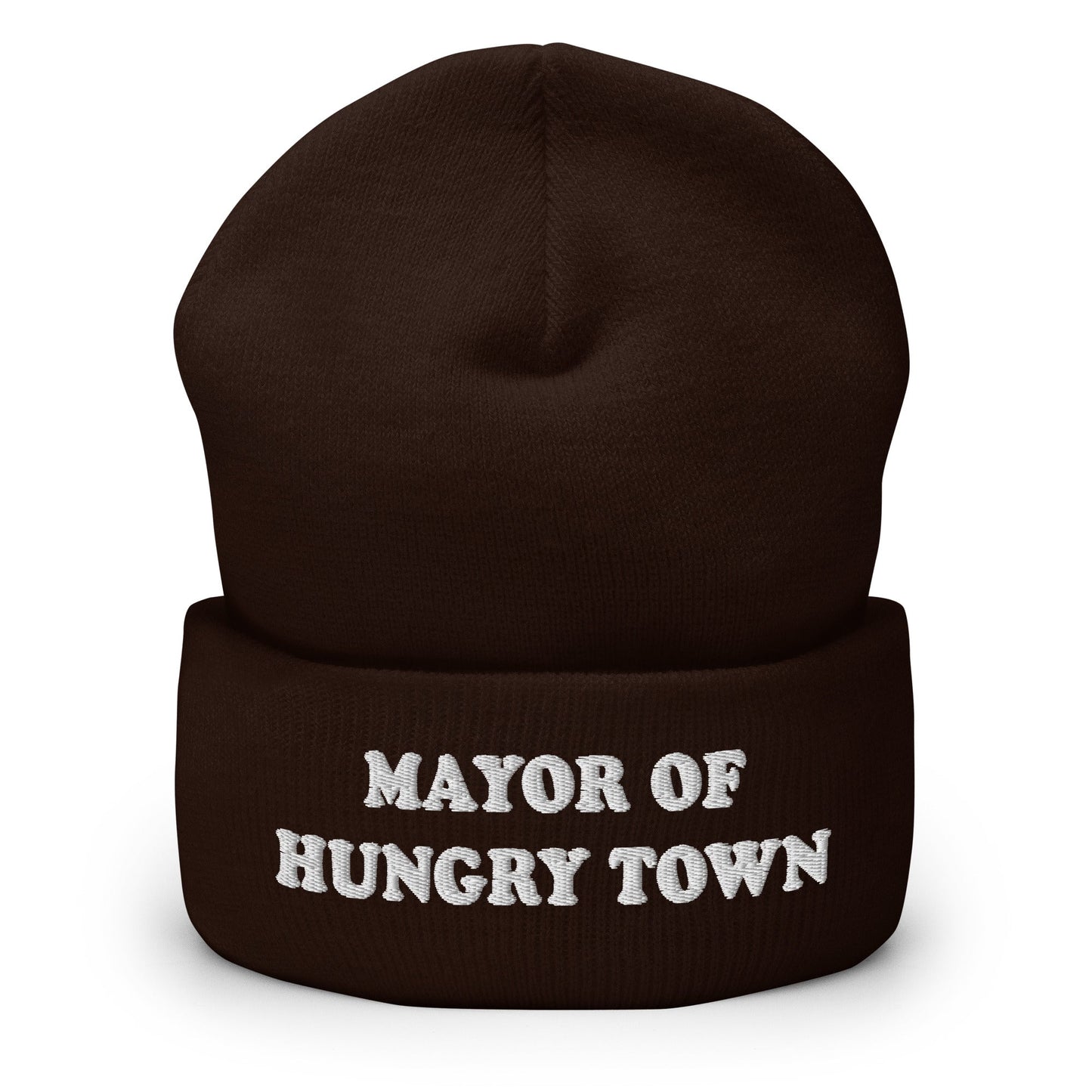 Mayor Of Hungry Town Cuffed Beanie - ninanush