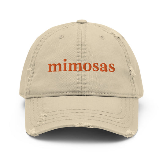 Mimosas Distressed Dad Hat - ninanush