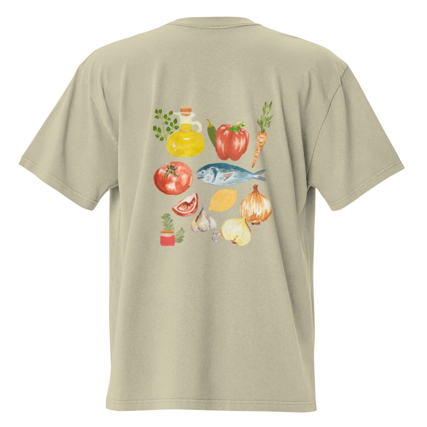 Moroccan Fish Ingredients Graphic Tee - ninanush