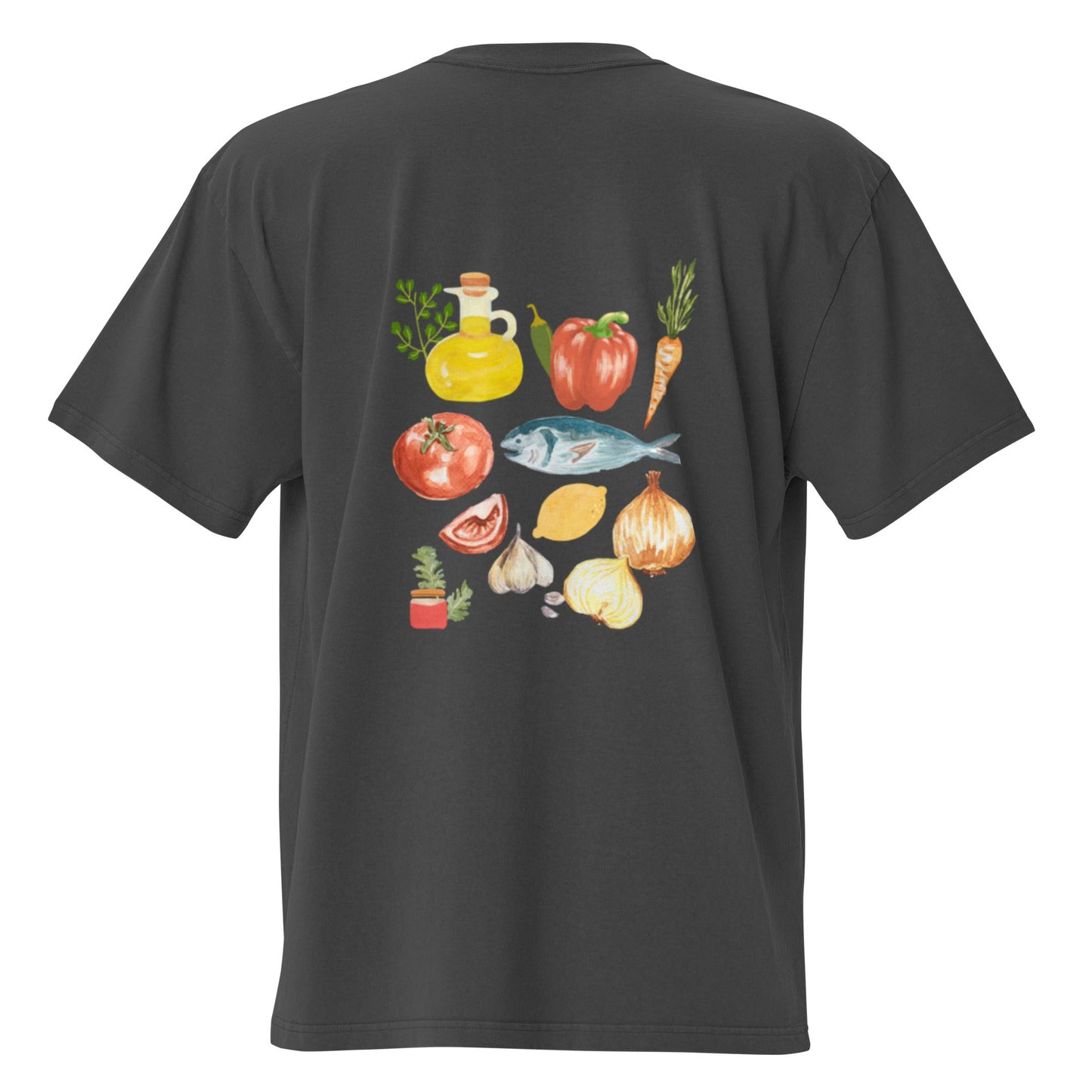 Moroccan Fish Ingredients Graphic Tee - ninanush