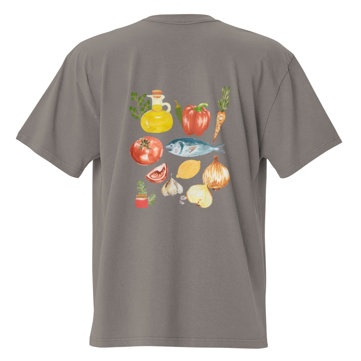 Moroccan Fish Ingredients Graphic Tee - ninanush