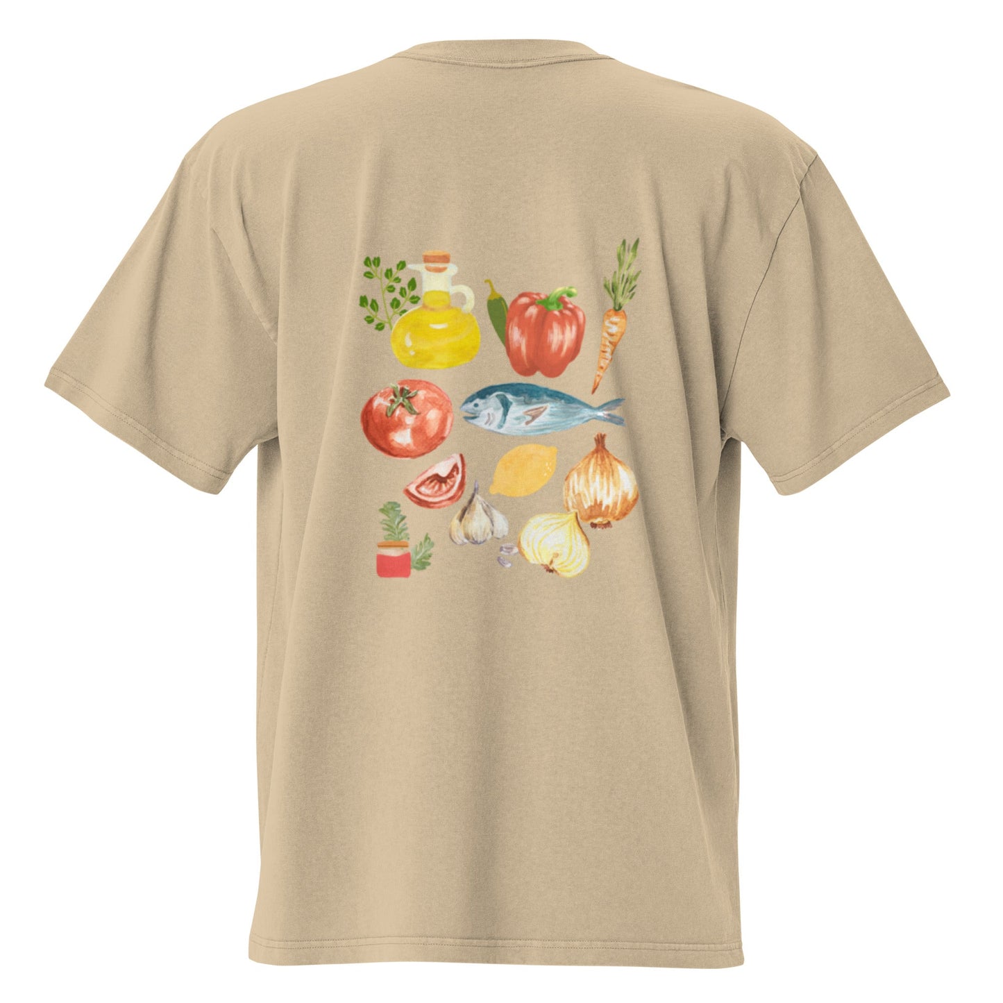 Moroccan Fish Ingredients Graphic Tee - ninanush