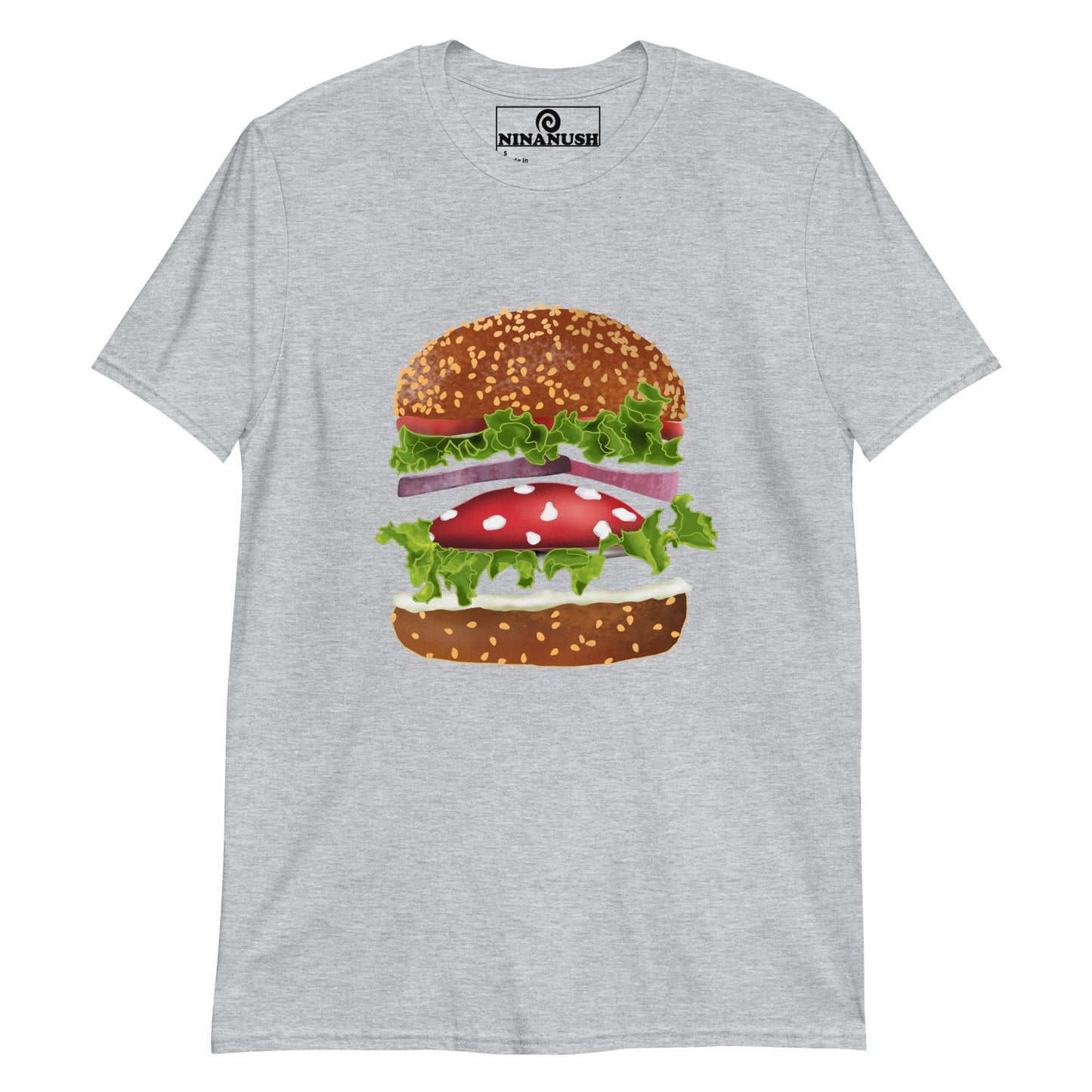 Mushroom Burger T-Shirt - ninanush