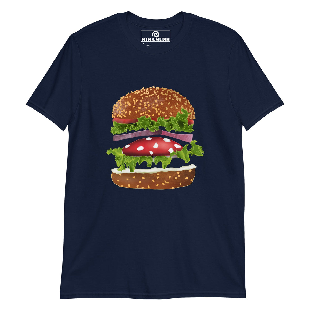 Mushroom Burger T-Shirt - ninanush