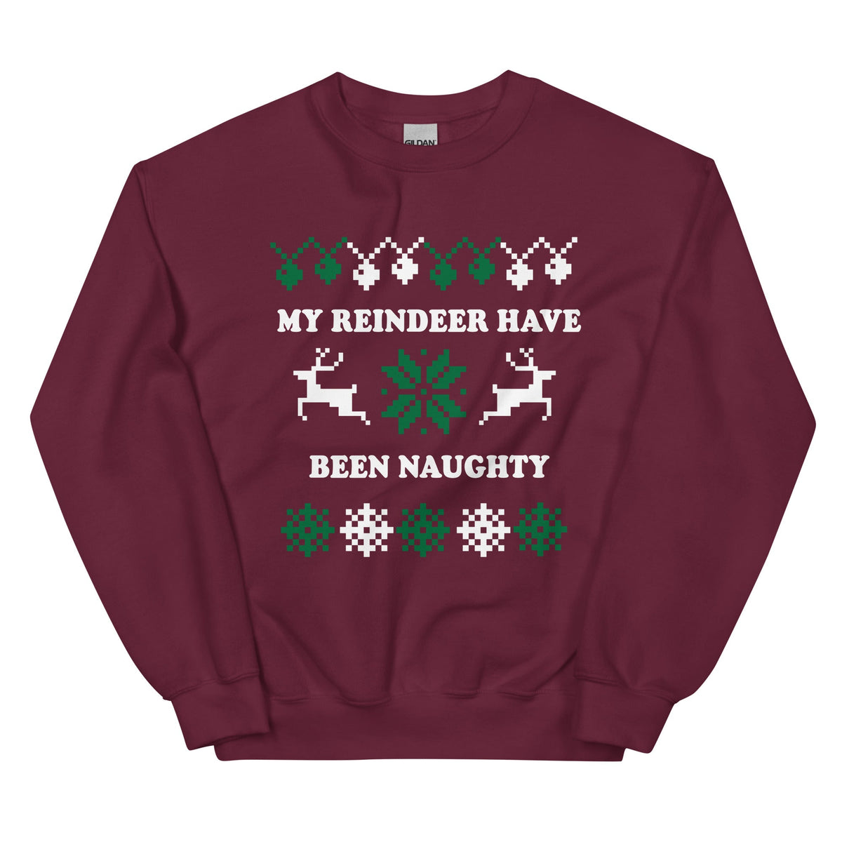 My Reindeer Have Been Naughty Christmas Sweatshirt - ninanush