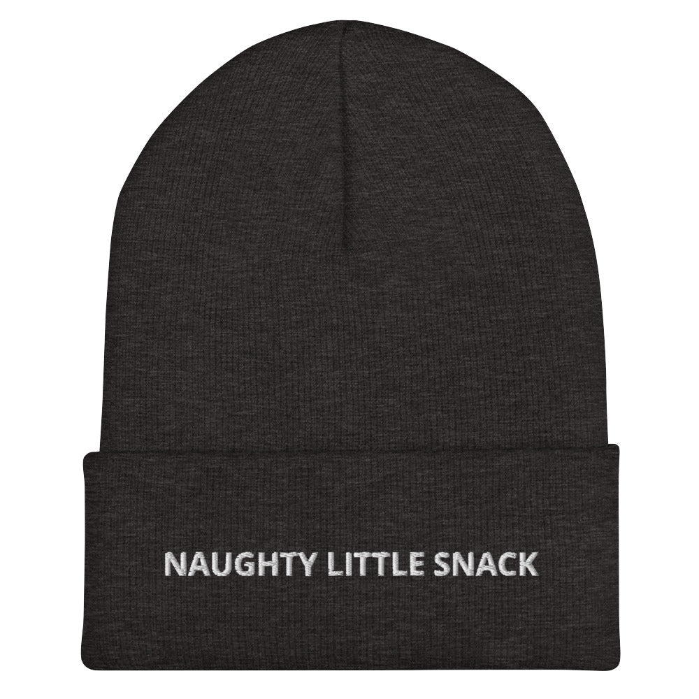 Naughty Little Snack Cuffed Beanie - ninanush