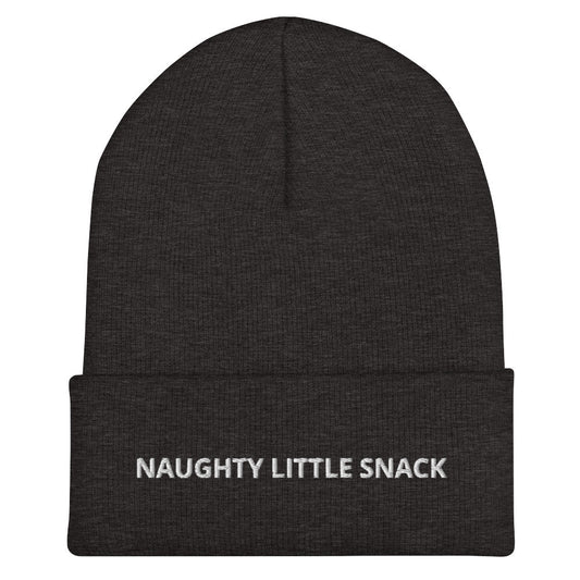 Naughty Little Snack Cuffed Beanie - ninanush
