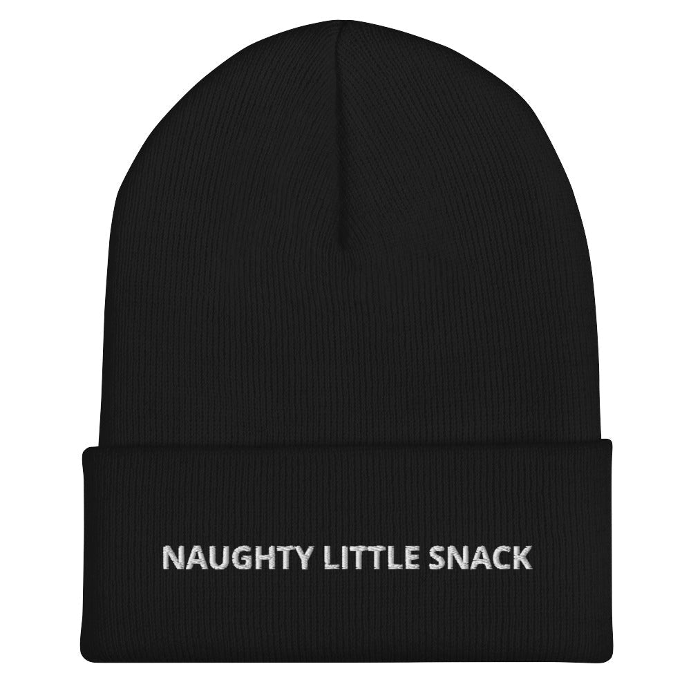 Naughty Little Snack Cuffed Beanie - ninanush