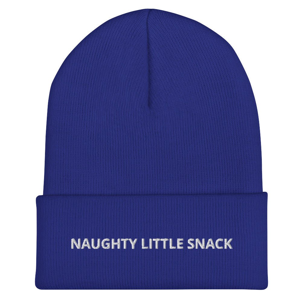 Naughty Little Snack Cuffed Beanie - ninanush