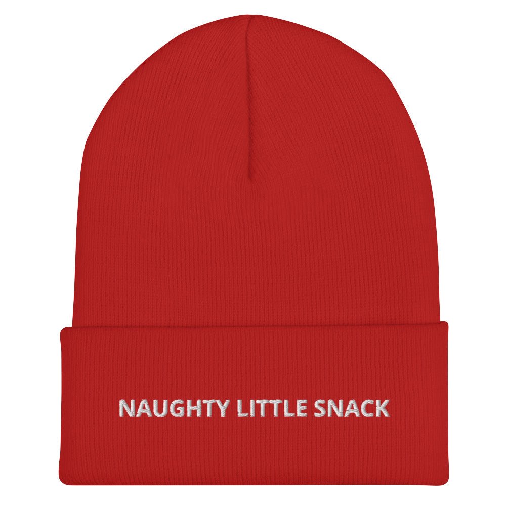 Naughty Little Snack Cuffed Beanie - ninanush