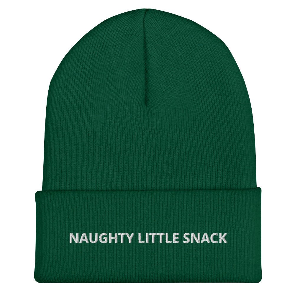 Naughty Little Snack Cuffed Beanie - ninanush