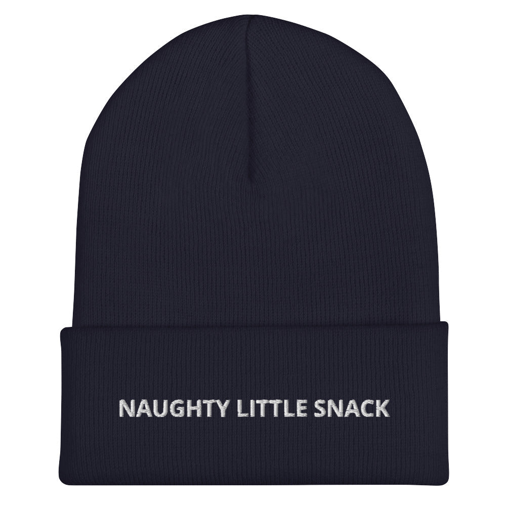 Naughty Little Snack Cuffed Beanie - ninanush