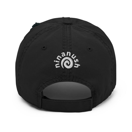 Naughty Raccoon Distressed Dad Hat - ninanush