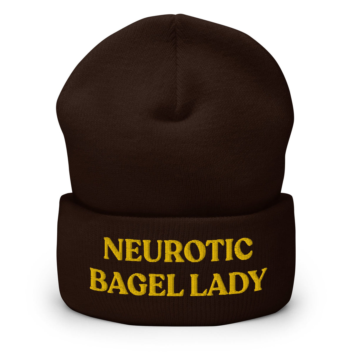 Neurotic Bagel Lady Cuffed Beanie - ninanush
